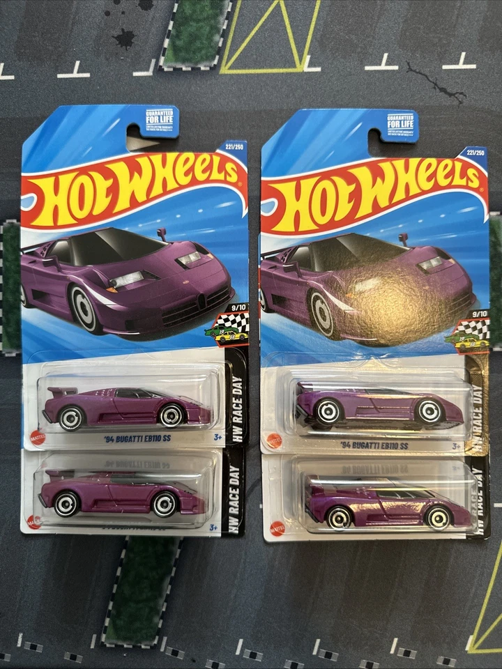 Hot Wheels LOT of 5 ‘94 Bugatti EB110 SS SUPER TREASURE HUNT +4 main!!!🔥🔥🔥 - Image 2 of 4