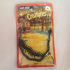 Vintage NOS 1967 Chemtoy Wigglie Creatures Rubber Jiggler Snake Centipede 7440