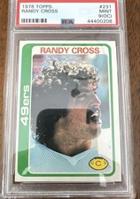 1978 Topps - Randy Cross #231 (RC) PSA 9 oc