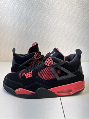 Size 10 - Nike Air Jordan 4 Retro Red Thunder Men's Shoes CT8527-016