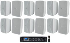 Rockville 70v Commercial/Restaurant Amplifier/Bluetooth Receiver 12 4" Speakers