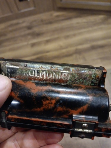 Vintage Antique 1925 1929 Rolmonica Bakelite Hand Crank Mechanical Harmonica - Bild 5 von 12