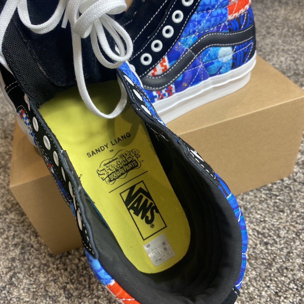 Vans x Spongebob Sandy Liang Sk8-Hi 38 Dx Pw Patchwork Size