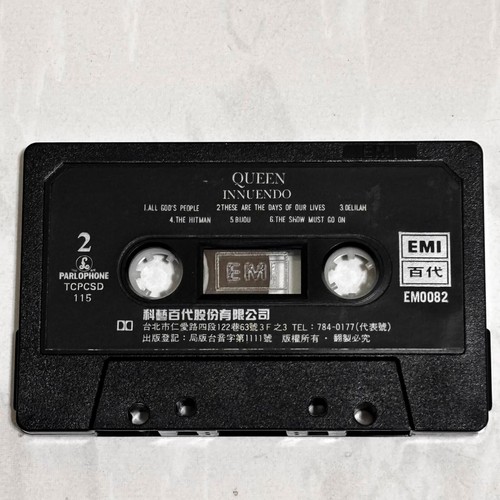 Queen 1991 Innuendo - Taiwan Edition 12 Track Cassette Tape Album with Lyrics - Picture 5 of 5