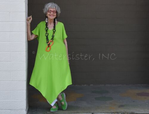 WATERSISTER Cotton Gauze ROXIE TUNIC Long Top V-Hem Dress 1(M/L) oh my COLORS - Picture 20 of 28