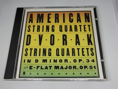 American String Quartet Dvorak String Quartets in D min.,E flat Maj. Like New CD