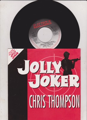 Chris Thompson - Jolly Joker (1990)  GERMANY 7''Vinyl mit PR Info  near mint 