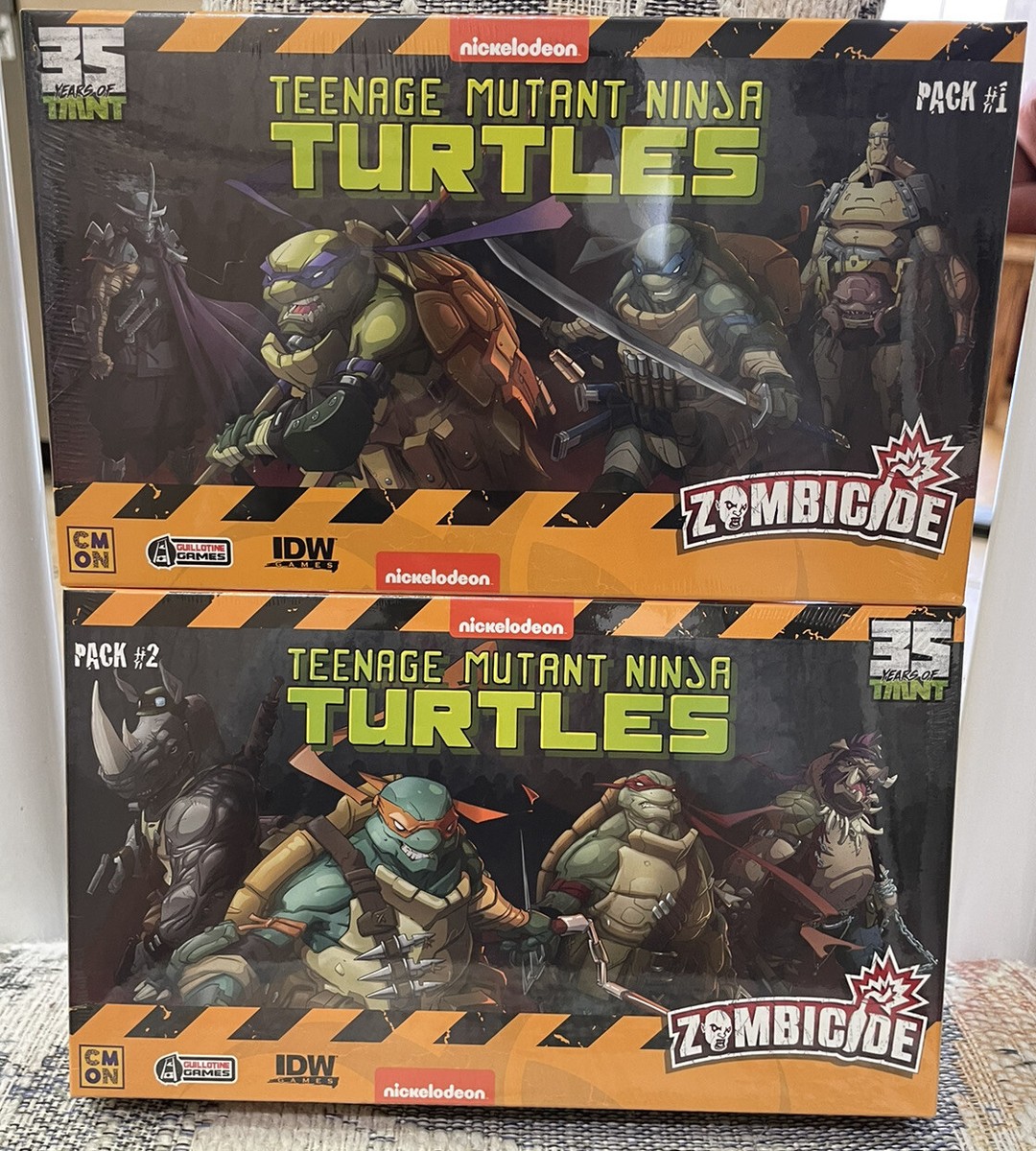 AurélienLurquin TomGauditiabois 2本セット CMON Zombicide Teenage Mutant Ninja Turtles Pack #1 and #2 New