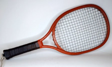 Vintage 1970s Tennis Racket Bud Leach Bandito Retro Orange Made in San Diego US