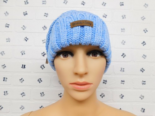 Brook + Bay Slouchy Cable Knit Cuff Beanie Light Blue - Picture 2 of 6