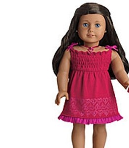 american girl heart dress