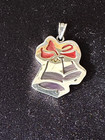 Silver & Enamel Christmas Ornaments, Set of 3, Tree, Candy Cane & Bells — photo 10