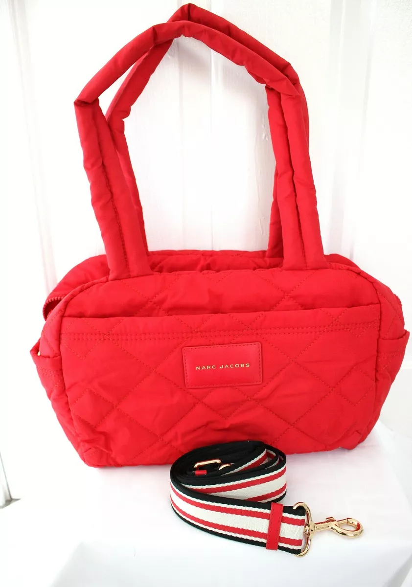 Travel Duffel Bag - Quilted Nylon Weekender Bag