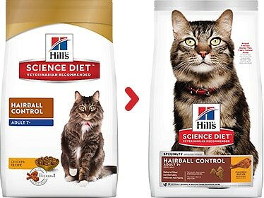 hill's science diet hairball control