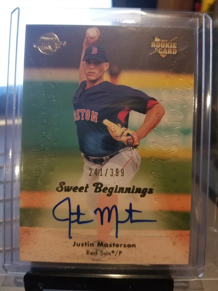 2008 JUSTIN MASTERSON #24/399 U.D. SWEET SPOT ROOKIE "AUTO" #135 GEM. - Image 2 of 4