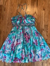 Morrell Maxie Floral Beaded Formal Summer Dress 2