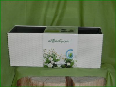 Pflanzgefäß Lechuza Balconera Cottage 50 weiss komplett