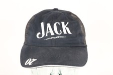 Vintage Faded Spell Out Jack Daniels Tennessee Whiskey Trucker Hat Cap Black