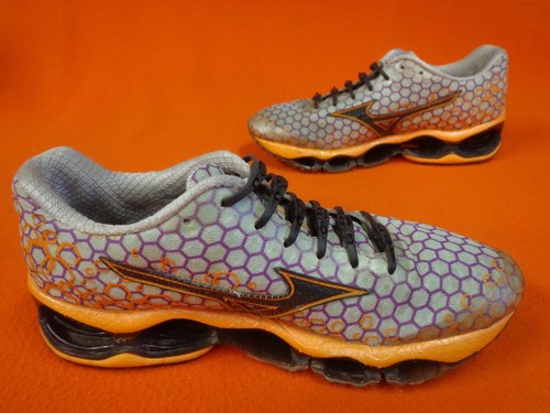 Mizuno Wave Prophecy 3 Running Shoes Women's Size 7 M Gray Orange - Picture 3 of 12