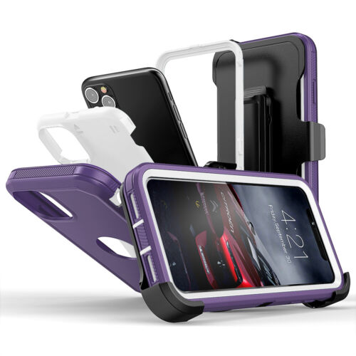 For iPhone 11 ,11 Pro Max Shockproof Defender Phone Armor Case Cover+Belt Clip - Picture 9 of 19