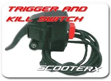 ScooterX Kill Switch Gas Powered Trigger Skateboard Throttle Wires 43cc Mountain