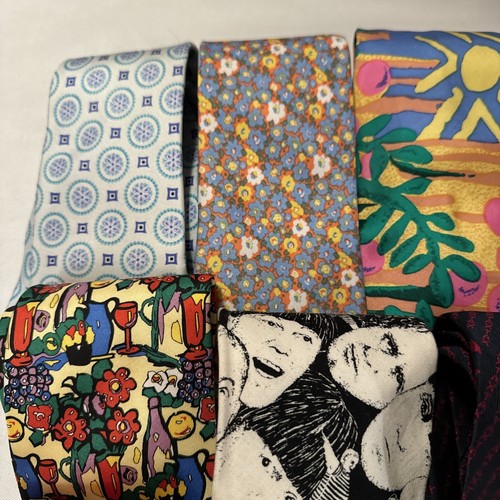 Lot Of 8 Neckties 2 Stooges Ralph Marlin 2 Georges Duboeuf Alynn And Others - Picture 2 of 14
