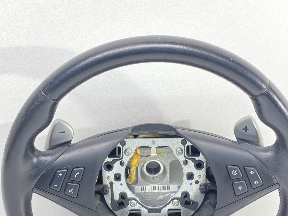 宝马 E60 E63 E64 M5 M6 SMG M 运动皮革方向盘带桨变速器 原始设备制造商✅ — 第 3/4 张图片