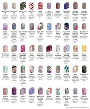 Jamberry Floral Garden Party M-Z Nail Wraps - Half Sheets - Free Shipping 