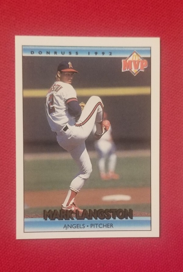 1992 Donruss McDonald's MVP Mark Langston #19 CANADA LIMITED California Angels