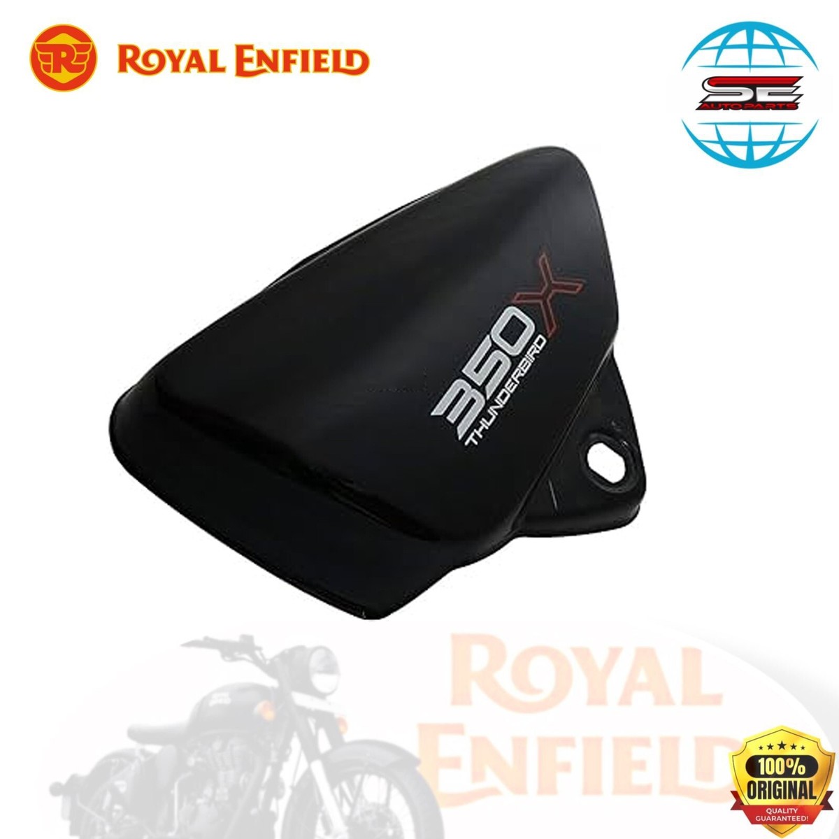 Royal Enfield oem side panel lh with red sticker for thunderbird x 350  1120152