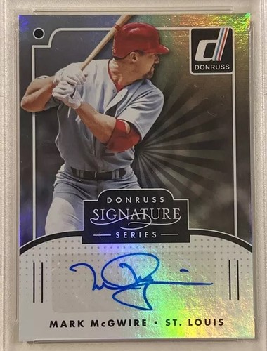 2016 Panini Donruss Mark McGwire Signed Baseball Card PSA/DNA Certified 9 Auto - Picture 2 of 3
