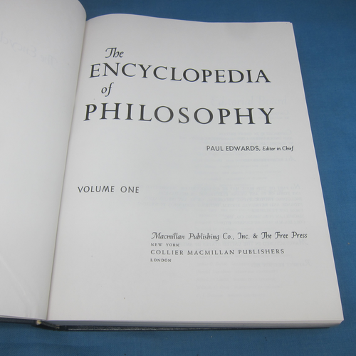Encyclopedia of Philosophy Macmillan and Free Press 1972 Complete Set 4 Volumes - Picture 3 of 4