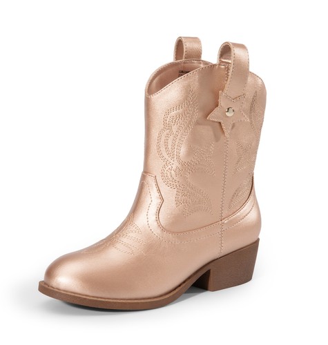 Girls Cowgirl Boots 2-in-1 Western Boots Removable Cuff Fold Over Fashion Boots - Picture 18 of 19