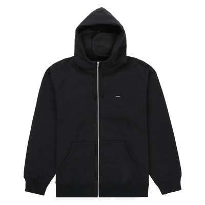 Supreme Small Box Facemask Zip Up Hooded Sweatshirt Black | eBay