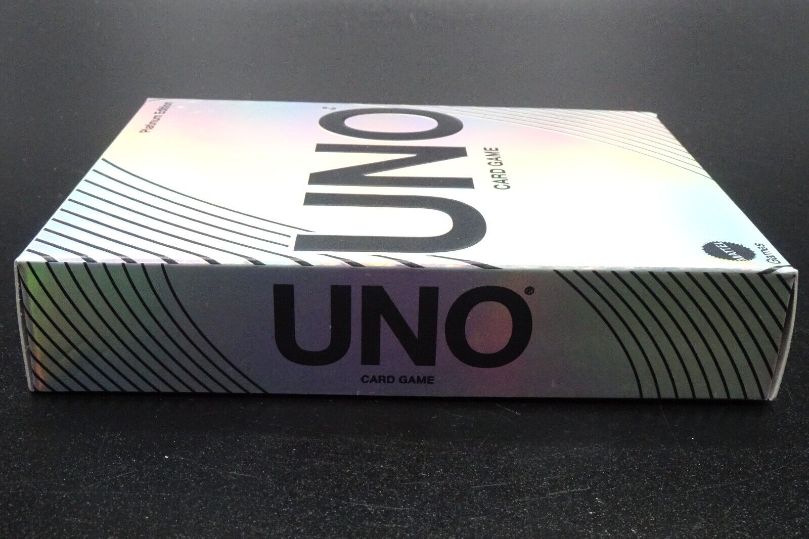 UNO Platinum Edition Card Game for Adults, Kids, Teens & Game Night,  Premium Collectible Cards