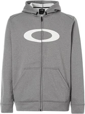 Oakley Mens 360 FZ Hoodie Hoody Sweatshirt Fleece Jacket Heather Grey XLarge New