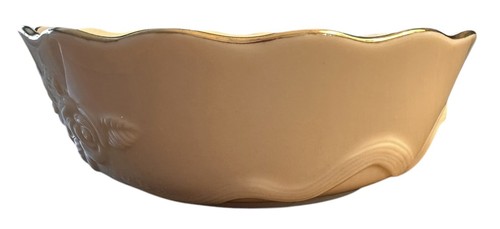 Lenox Rose Blossom Bowl 5.5" Scalloped Gold Trimmed Edge - Picture 4 of 10