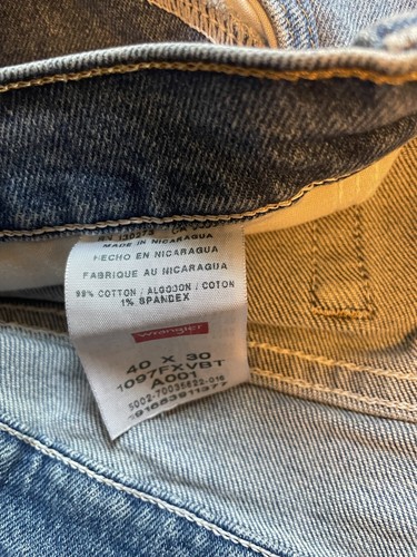 3 pairs George/Wrangler men's jeans size 40x30 - Picture 12 of 18