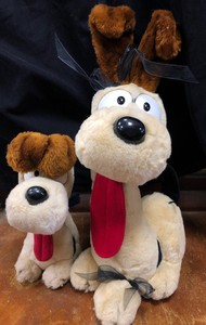 (2) BIG & SMALL Odie Plush Stuffed Toy VTG 1983 Original Garfield Friend | eBay