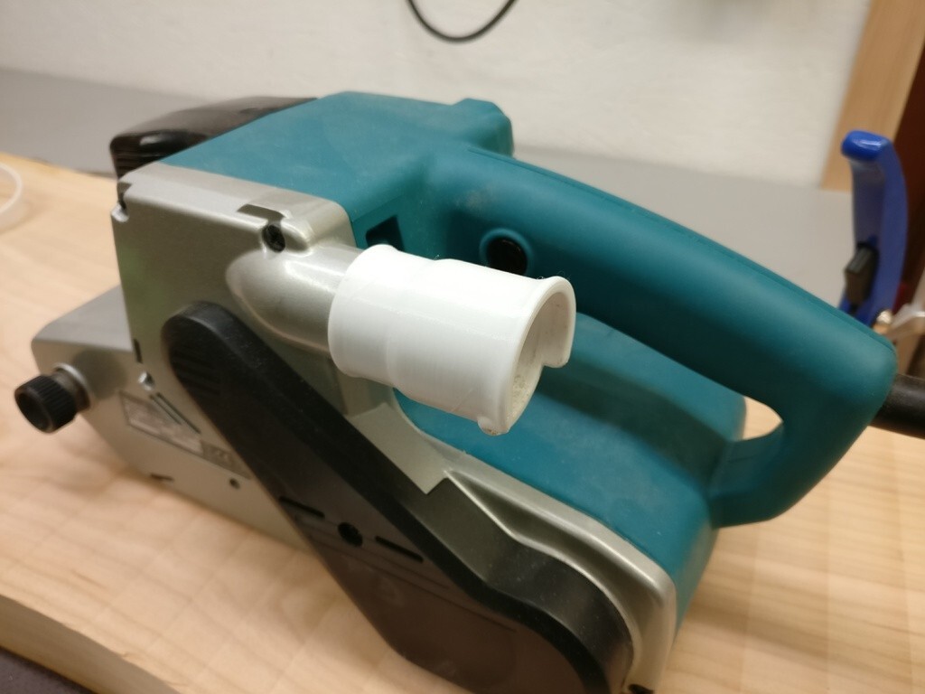 Makita Belt Sander to 35mm / 1-3/8in Shop Vac Hose Adapter