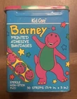 Vintage 30 bandages Tin Kid Care Barney The Purple Dinosaur 1994