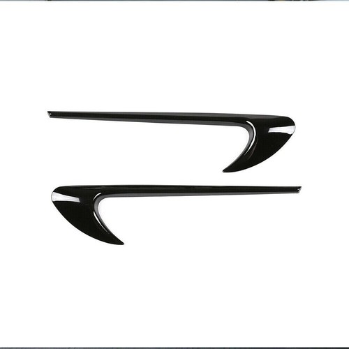 2×Black ABS Side Fender Air Vent Panel Trim Fit for Benz C E GLC Class W205 W213 - Foto 6 di 12