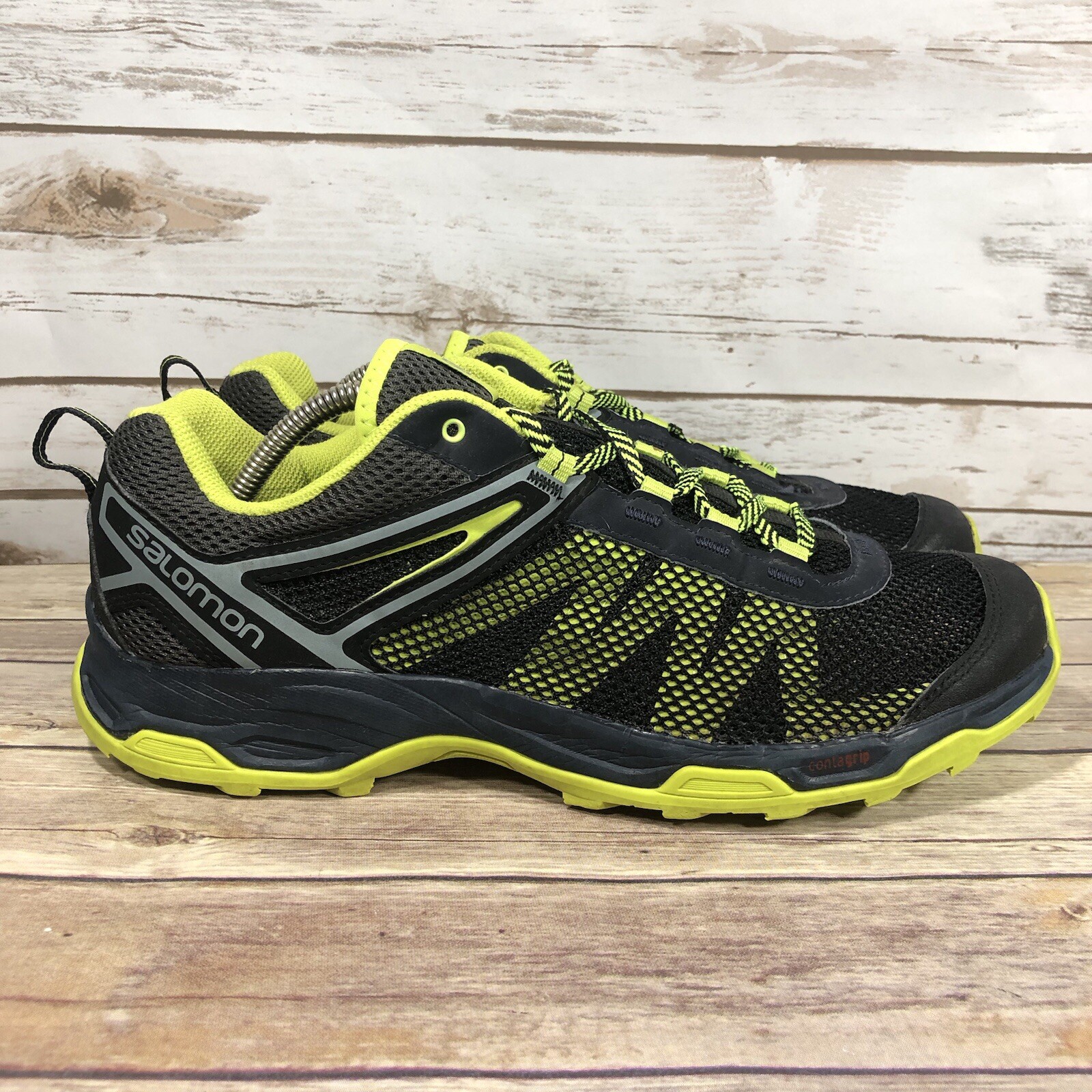 Scarpe Salomon X Ultra Trail Running Uomo Taglia 12 Sportive Jogging Nero Giallo*