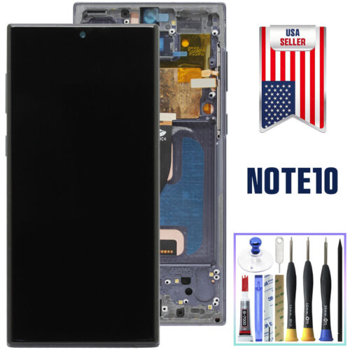 OLED LCD Display Touch Screen Digitizer Frame For Samsung Galaxy Note 10 N970U - Photo 1 sur 5