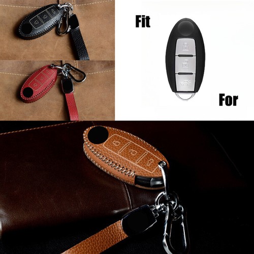 Car Key Holder Genuine Leather Car Key Case Cover For Jaguar E-Pace For Land Rover Key Pouch - Foto 11