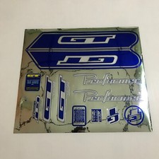 NOS GT Performer 2001 Decal Set Sticker Blue Old Mid School BMX Pro Bestwick