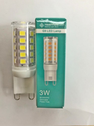 Heatfield 3w LED G9 bombillas cápsula bombilla regulable reemplazar lámpara halógena - Imagen 3 de 3