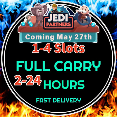  MONOPOLY FULL CARRY 80K POINT RUSH JEDI PARTNERS EVENT GO 2/24 DONE FAST