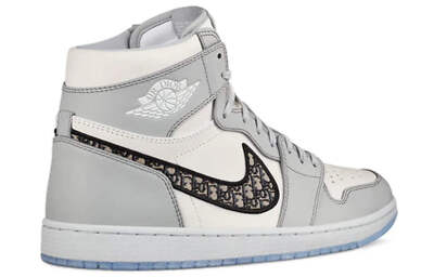 Size 8 - Jordan 1 x Dior High Gray for sale online | eBay