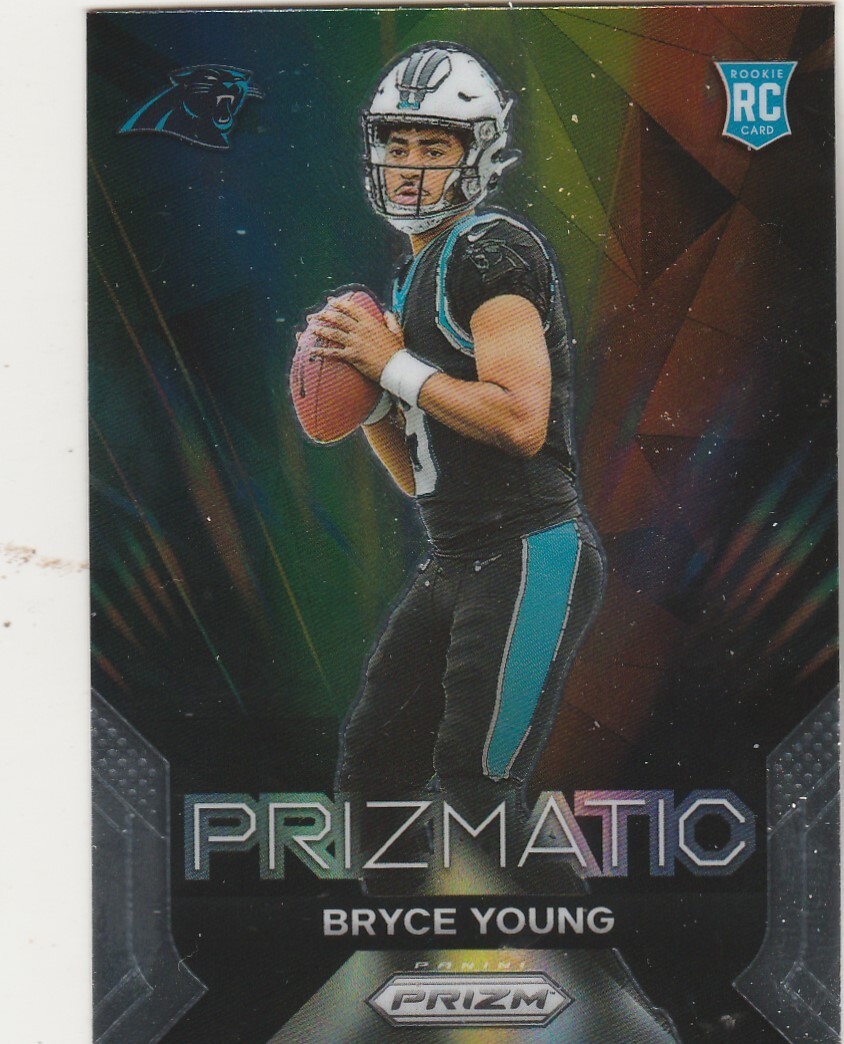 2023 PANINI PRIZM BRYCE YOUNG QB PANTHERS ROOKIE #4 PRIZMATIC SP HOT!